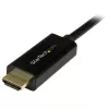 StarTech.com 2m DisplayPort auf HDMI Kabel - 4K 30Hz - DisplayPort auf HDMI Adapterkabel - DP 1.2 auf HDMI Monitorkabel Konverter - Verriegelbarer DP Stecker - Passives DP auf HDMI Kabel