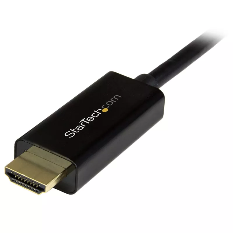 StarTech.com 2m DisplayPort auf HDMI Kabel - 4K 30Hz - DisplayPort auf HDMI Adapterkabel - DP 1.2 auf HDMI Monitorkabel Konverter - Verriegelbarer DP Stecker - Passives DP auf HDMI Kabel