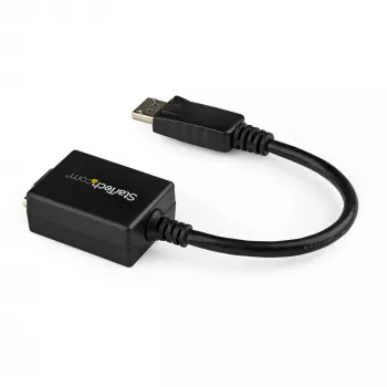 StarTech.com DisplayPort zu VGA Adapter - Aktiver DP zu VGA Konverter - 1080p Video - DisplayPort zertifiziert - DP/DP++ Quelle zu VGA Monitor Kabel Adapter Dongle - Verriegelbarer DP Anschluss