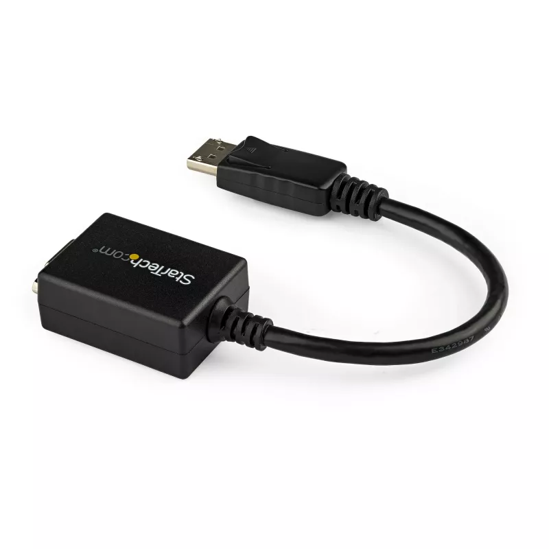 StarTech.com DisplayPort zu VGA Adapter - Aktiver DP zu VGA Konverter - 1080p Video - DisplayPort zertifiziert - DP/DP++ Quelle zu VGA Monitor Kabel Adapter Dongle - Verriegelbarer DP Anschluss