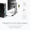 StarTech.com DisplayPort zu VGA Adapter - Aktiver DP zu VGA Konverter - 1080p Video - DisplayPort zertifiziert - DP/DP++ Quelle zu VGA Monitor Kabel Adapter Dongle - Verriegelbarer DP Anschluss