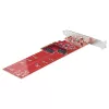 StarTech.com Dual M.2 PCIe SSD-Adapterkarte, PCIe x8 / x16 auf Dual NVMe oder AHCI M.2 SSDs, PCI Express 4.0, 7,8 GBps/Laufwerk, Bifurkation erforderlich - Windows/Linux-kompatibel