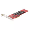 StarTech.com Dual M.2 PCIe SSD-Adapterkarte, PCIe x8 / x16 auf Dual NVMe oder AHCI M.2 SSDs, PCI Express 4.0, 7,8 GBps/Laufwerk, Bifurkation erforderlich - Windows/Linux-kompatibel