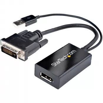 StarTech.com DVI-zu-DisplayPort-Adapter – USB-Stromversorgung – 1920 x 1200 – DVI-zu-DisplayPort-Konverter – Videoadapter – DVI-D auf DP