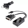 StarTech.com DVI-zu-DisplayPort-Adapter – USB-Stromversorgung – 1920 x 1200 – DVI-zu-DisplayPort-Konverter – Videoadapter – DVI-D auf DP