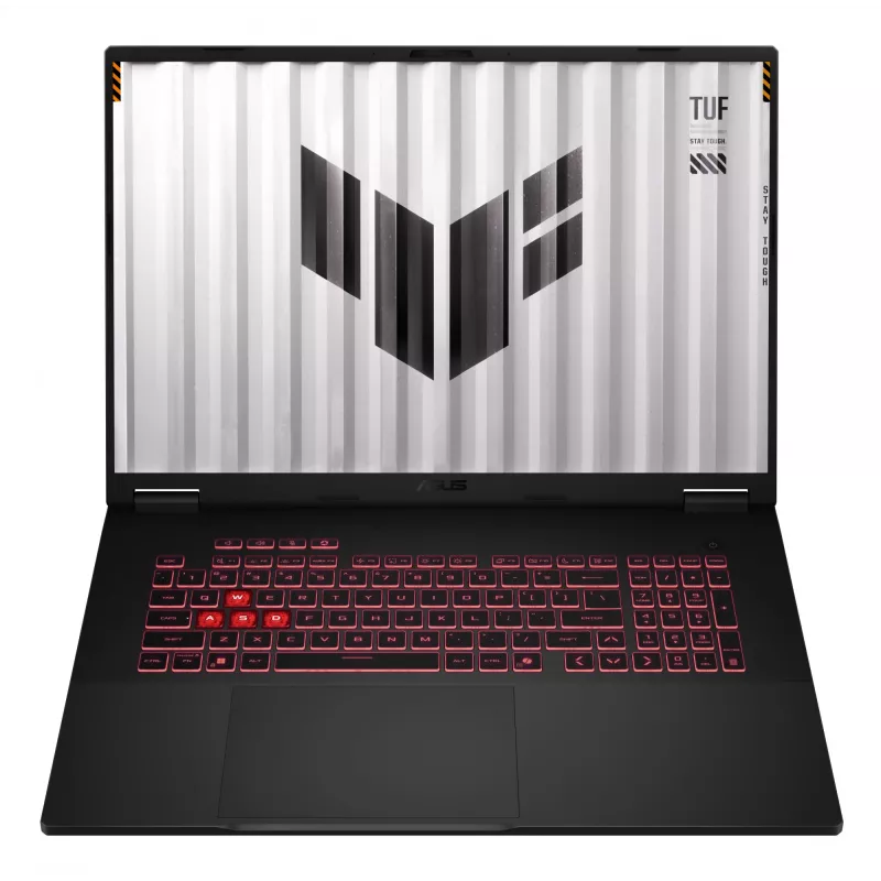 ASUS TUF Gaming A18 FA808UH-S8021 AMD Ryzen™ 7 260 Laptop 45,7 cm (18 Zoll) WUXGA 16 GB DDR5-SDRAM 512 GB SSD NVIDIA® GeForce RTX™ 5050 Wi-Fi 6E (802.11ax) Schwarz, Grau