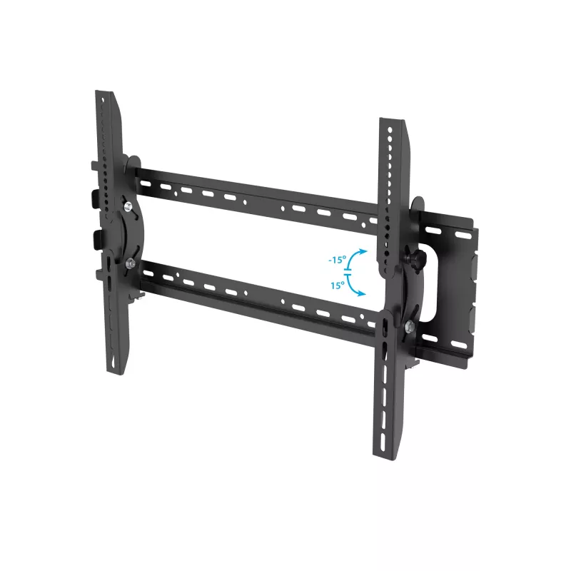 StarTech.com Flachbild-TV-Wandhalterung – neigbar, 81,3 cm (32 Zoll), 190,5 cm (75 Zoll), 75 x 75 mm, 600 x 400 mm, -15 – 15°, Schwarz