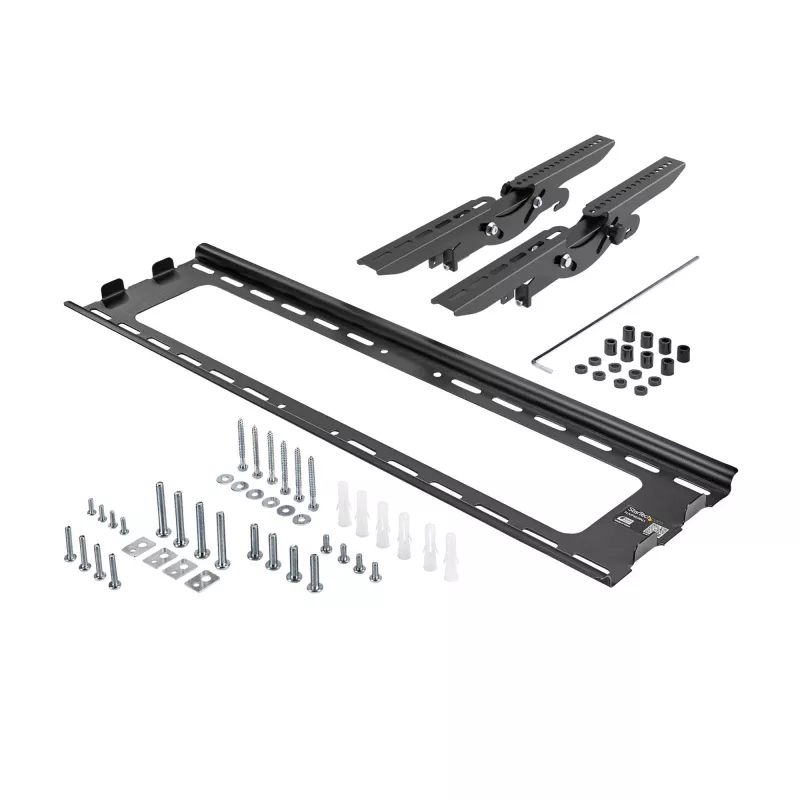 StarTech.com Flachbild-TV-Wandhalterung – neigbar, 81,3 cm (32 Zoll), 190,5 cm (75 Zoll), 75 x 75 mm, 600 x 400 mm, -15 – 15°, Schwarz