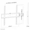 Neomounts FPMA-W300Schwarz TV-Wandhalterung 32-55 Zoll – ultraflach