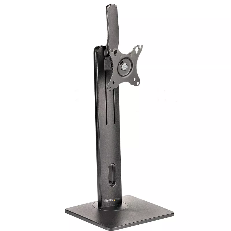 StarTech.com Freistehender Einzelmonitor-Monitorhalter – Höhenverstellbarer Monitorständer – Für VESA-Monitore bis zu 32 Zoll (7 kg) – Ergonomischer Monitorständer für den Schreibtisch – Neig-/Schwenk-/Rotierbar