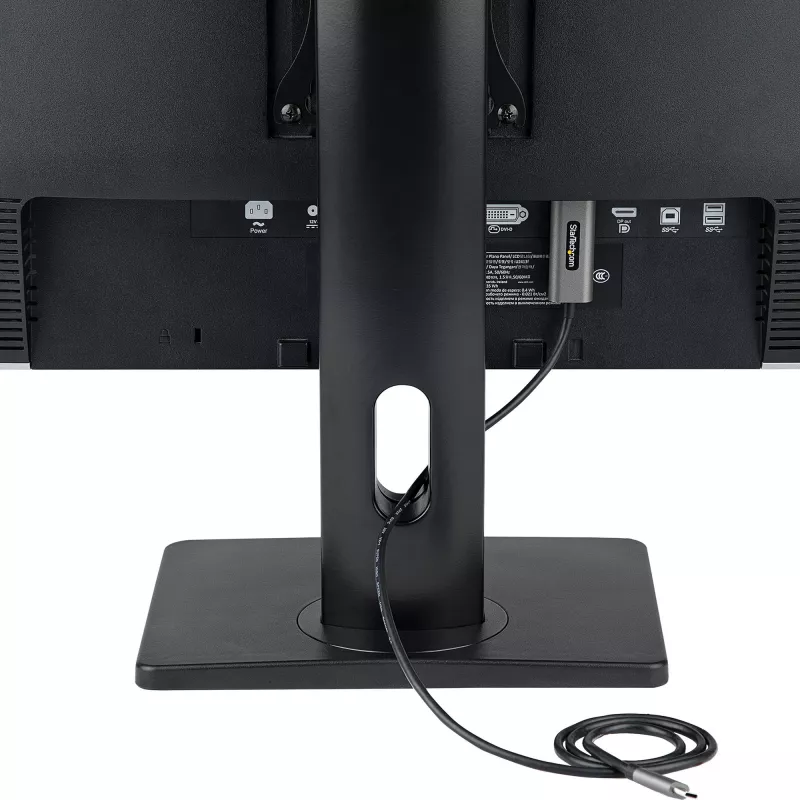 StarTech.com Freistehender Einzelmonitor-Monitorhalter – Höhenverstellbarer Monitorständer – Für VESA-Monitore bis zu 32 Zoll (7 kg) – Ergonomischer Monitorständer für den Schreibtisch – Neig-/Schwenk-/Rotierbar