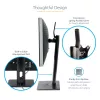 StarTech.com Freistehender Einzelmonitor-Monitorhalter – Höhenverstellbarer Monitorständer – Für VESA-Monitore bis zu 32 Zoll (7 kg) – Ergonomischer Monitorständer für den Schreibtisch – Neig-/Schwenk-/Rotierbar