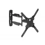 StarTech.com Vollbewegliche TV-Wandhalterung – für 32-55 Zoll (77 lb/35 kg) VESA-Displays – flaches Universal-Wandhalterungssystem für Flachbildfernseher – robuste, verstellbare neig-/schwenkbare Gelenkarmhalterung