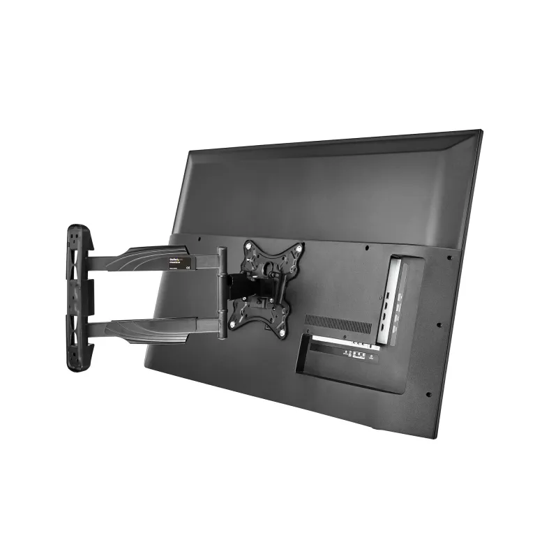 StarTech.com Vollbewegliche TV-Wandhalterung – für 32-55 Zoll (77 lb/35 kg) VESA-Displays – flaches Universal-Wandhalterungssystem für Flachbildfernseher – robuste, verstellbare neig-/schwenkbare Gelenkarmhalterung