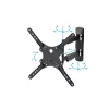 StarTech.com Vollbewegliche TV-Wandhalterung – für 32-55 Zoll (77 lb/35 kg) VESA-Displays – flaches Universal-Wandhalterungssystem für Flachbildfernseher – robuste, verstellbare neig-/schwenkbare Gelenkarmhalterung