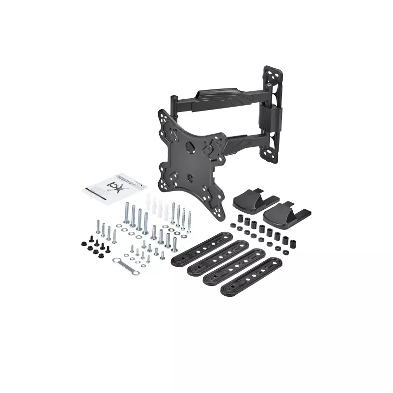 StarTech.com Vollbewegliche TV-Wandhalterung – für 32-55 Zoll (77 lb/35 kg) VESA-Displays – flaches Universal-Wandhalterungssystem für Flachbildfernseher – robuste, verstellbare neig-/schwenkbare Gelenkarmhalterung