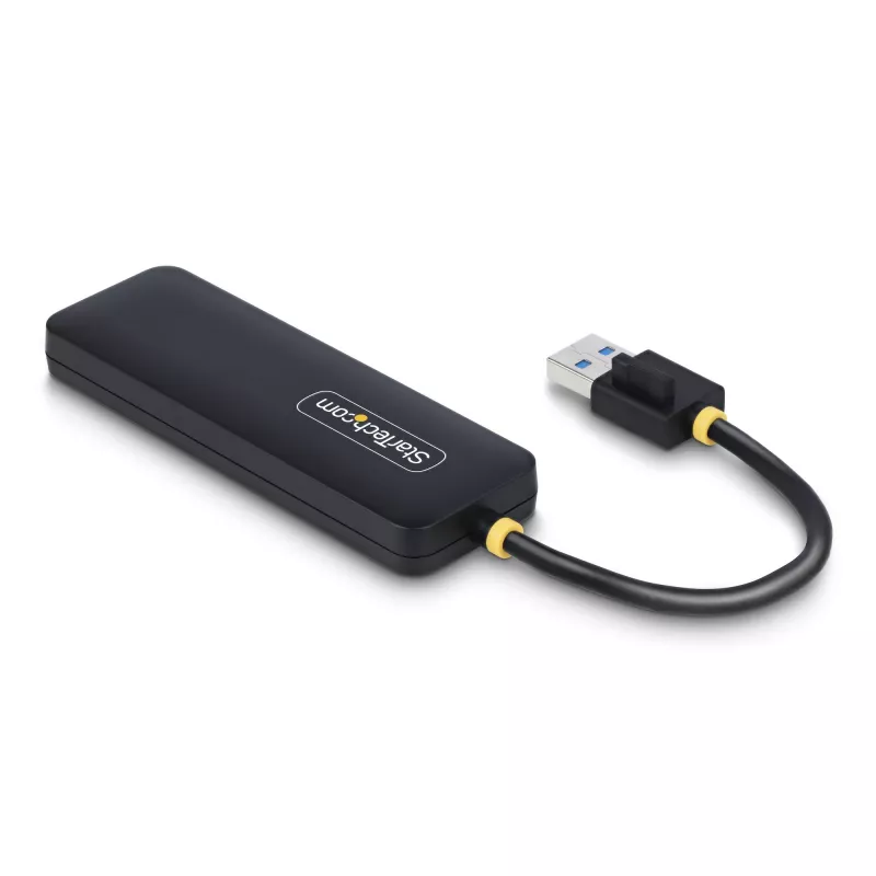 StarTech.com 4-Port USB-A Hub, 5Gbit/s, Bus-Powered, kompakter Reise-Mini-USB-Hub, Multi-Port USB 3.0 Splitter, tragbarer USB-Hub, Überstromschutz (OCP)