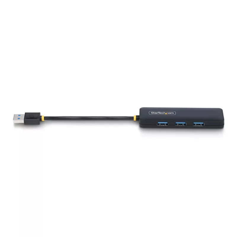 StarTech.com 4-Port USB-A Hub, 5Gbit/s, Bus-Powered, kompakter Reise-Mini-USB-Hub, Multi-Port USB 3.0 Splitter, tragbarer USB-Hub, Überstromschutz (OCP)