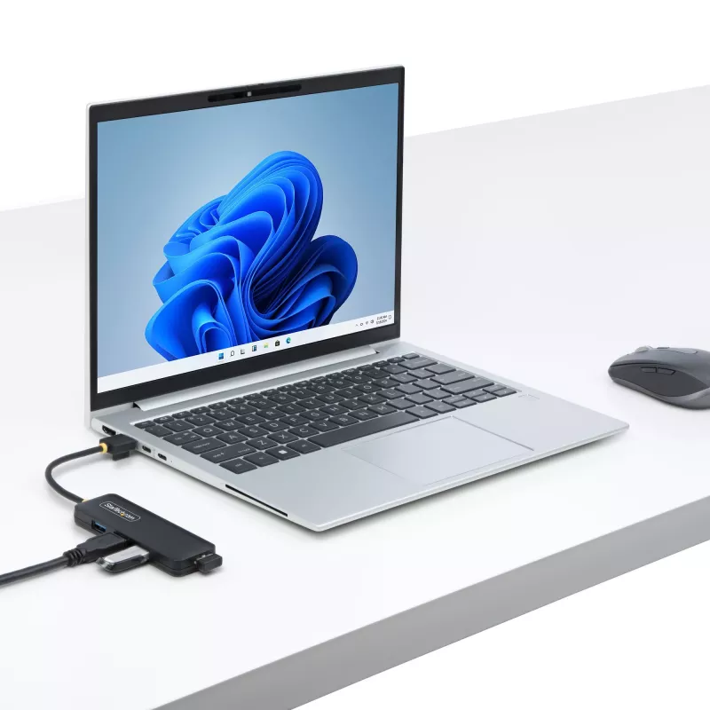 StarTech.com 4-Port USB-A Hub, 5Gbit/s, Bus-Powered, kompakter Reise-Mini-USB-Hub, Multi-Port USB 3.0 Splitter, tragbarer USB-Hub, Überstromschutz (OCP)