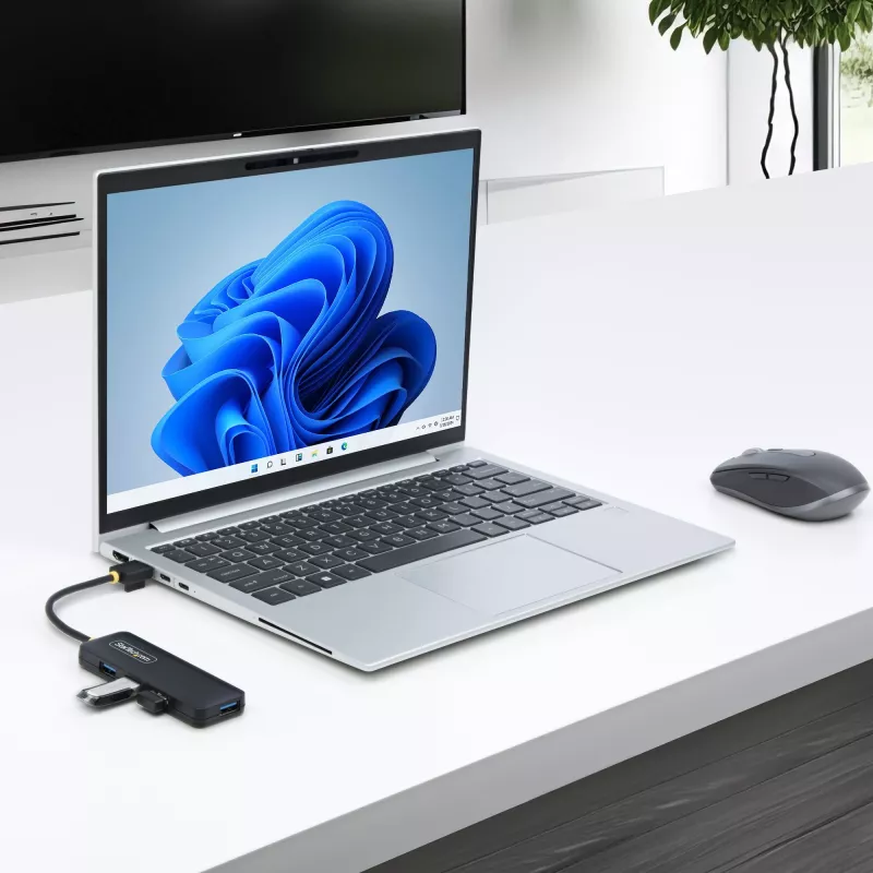 StarTech.com 4-Port USB-A Hub, 5Gbit/s, Bus-Powered, kompakter Reise-Mini-USB-Hub, Multi-Port USB 3.0 Splitter, tragbarer USB-Hub, Überstromschutz (OCP)