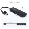 StarTech.com 4-Port USB-A Hub, 5Gbit/s, Bus-Powered, kompakter Reise-Mini-USB-Hub, Multi-Port USB 3.0 Splitter, tragbarer USB-Hub, Überstromschutz (OCP)