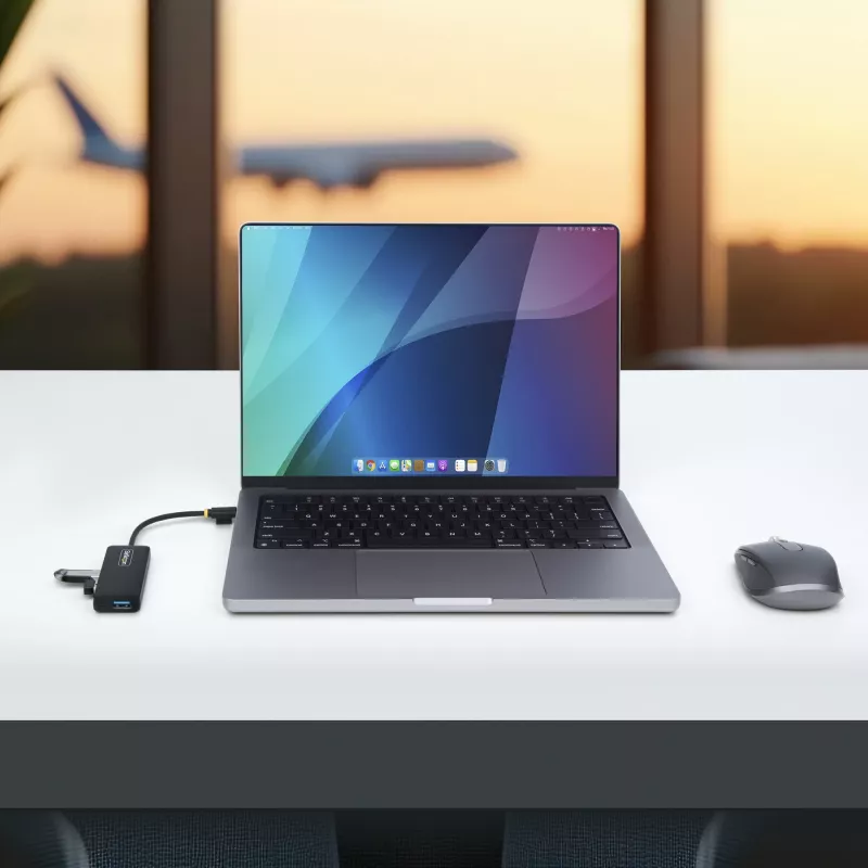 StarTech.com 4-Port USB-C-Hub, 5 Gbit/s, USB-C auf 4x USB-A, busgespeist, kleiner Reise-Mini-Hub, Multi-Port USB 3.0 Splitter, tragbarer Hub, Überstromschutz