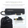 StarTech.com 4-Port USB-C-Hub, 5 Gbit/s, USB-C auf 4x USB-A, busgespeist, kleiner Reise-Mini-Hub, Multi-Port USB 3.0 Splitter, tragbarer Hub, Überstromschutz