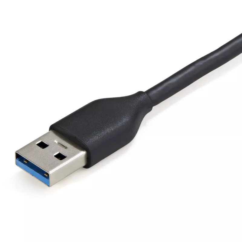 StarTech.com 4 Port USB 3.0 Hub - USB-A auf 4x USB-A - SuperSpeed 5Gbps tragbarer USB 3.1 Gen 1 Typ-A Hub - USB-Bus-powered - Laptop/Desktop USB Hub mit langem Kabel 28 cm & Kabelmanagement~4 Port USB 3.0 Hub - USB-A auf 4x USB-A - SuperSpeed 5Gbps tragbarer USB 3.2 Gen 1 Typ-A Hub - USB-Bus-powered - Laptop/Desktop USB Hub mit langem Kabel 28 cm & Kabelmanagement