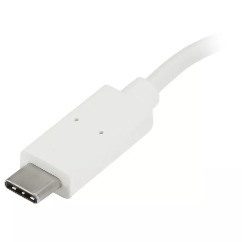 StarTech.com 4 Port USB-C-Hub mit 1x USB-C- und 3x USB-A-Anschlüssen (SuperSpeed 5 Gbit/s) – USB-Bus-stromversorgt – tragbarer/Laptop-USB-3.0-Adapter-Hub – USB 3.2 Gen 1 Typ-C-Hub – Weiß~4 Port USB-C-Hub mit 1x USB-C- und 3x USB-A-Anschlüssen (SuperSpeed 5 Gbit/s) – USB-Bus-stromversorgt – tragbarer/Laptop-USB-3.0-Adapter-Hub – USB 3.2 Gen 1 Typ-C-Hub – Weiß