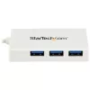 StarTech.com 4 Port USB-C-Hub mit 1x USB-C- und 3x USB-A-Anschlüssen (SuperSpeed 5 Gbit/s) – USB-Bus-stromversorgt – tragbarer/Laptop-USB-3.0-Adapter-Hub – USB 3.2 Gen 1 Typ-C-Hub – Weiß~4 Port USB-C-Hub mit 1x USB-C- und 3x USB-A-Anschlüssen (SuperSpeed 5 Gbit/s) – USB-Bus-stromversorgt – tragbarer/Laptop-USB-3.0-Adapter-Hub – USB 3.2 Gen 1 Typ-C-Hub – Weiß