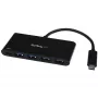 StarTech.com 4-Port-USB-C-Hub mit 4 USB-Typ-A-Anschlüssen (USB 3.0 SuperSpeed 5 Gbit/s) – 60 W Power-Delivery-Durchleitungsladung – USB 3.1 Gen 1/USB 3.2 Gen 1 Laptop-Hub-Adapter – MacBook, Dell~4-Port-USB-C-Hub mit 4 USB-Typ-A-Anschlüssen (USB 3.0 SuperSpeed 5 Gbit/s) – 60 W Power-Delivery-Durchleitungsladung – USB 3.2 Gen 1 Laptop-Hub-Adapter – MacBook, Dell