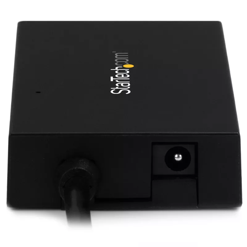 StarTech.com 4 Port USB C Hub - USB Type-C Hub mit 4x USB-A-Anschlüssen (USB 3.0/3.1 Gen 1 SuperSpeed 5 Gbit/s) - USB-Bus oder eigenständige Stromversorgung - Tragbarer USB-C-auf-USB-A-BC-1.2-Lade-Hub mit Netzteil~4 Port USB C Hub - USB Type-C Hub mit 4x USB-A-Anschlüssen USB 3.0 Hub (5 Gbit/s) - USB-Bus oder eigenständige Stromversorgung - Tragbarer USB-C-auf-USB-A-BC-1.2-Lade-Hub mit Netzteil