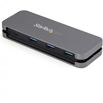 StarTech.com 4 Port USB C Hub - 3x USB-A/1x USB-C - 5Gbps USB 3.0 Typ-C-Hub (3.2/3.1 Gen 1) - Bus-betrieben - Tragbarer USB-C auf USB-A Adapter-Hub - 28,5 cm (11,2 Zoll) Kabel mit Kabelmanagement~4 Port USB C Hub - 3x USB-A/1x USB-C - USB 3.0 Typ-C-Hub - USB 3.2 Gen 1 (5 Gbit/s) - Bus-betrieben - Tragbarer USB-C auf USB-A Adapter-Hub - 11,2 Zoll (28,5 cm) Kabel mit Kabelmanagement