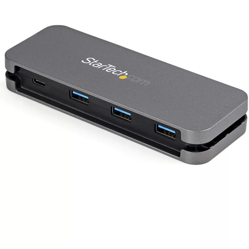 StarTech.com 4 Port USB C Hub - 3x USB-A/1x USB-C - 5Gbps USB 3.0 Typ-C-Hub (3.2/3.1 Gen 1) - Bus-betrieben - Tragbarer USB-C auf USB-A Adapter-Hub - 28,5 cm (11,2 Zoll) Kabel mit Kabelmanagement~4 Port USB C Hub - 3x USB-A/1x USB-C - USB 3.0 Typ-C-Hub - USB 3.2 Gen 1 (5 Gbit/s) - Bus-betrieben - Tragbarer USB-C auf USB-A Adapter-Hub - 11,2 Zoll (28,5 cm) Kabel mit Kabelmanagement
