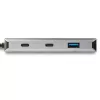 StarTech.com 4 Port USB C Hub mit 2x USB A & 2x USB C – SuperSpeed 10 Gbit/s USB Typ-C 3.1/3.2 Gen 2 Hub – USB-Bus-Stromversorgung – Tragbarer USB-C-auf-USB-Adapter-Hub – Aluminium – 25 cm (9,8 Zoll) Kabel