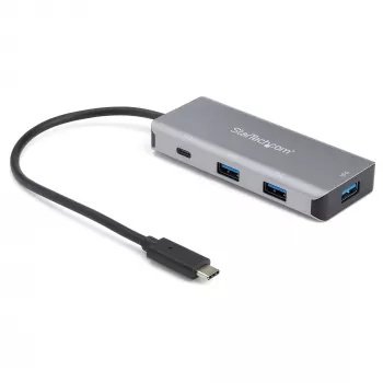 StarTech.com 4-Port-USB-C-Hub mit 3x USB-A & 1x USB-C – SuperSpeed 10 Gbit/s USB Type-C 3.1/3.2 Gen 2 Hub – USB-Bus-Powered – Kompakter USB-C-auf-USB-Adapter-Hub – Tragbarer/Laptop-Hub – Aluminium