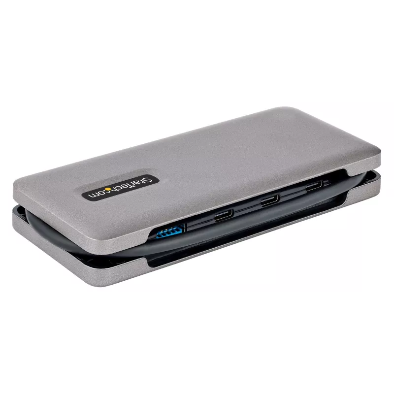 StarTech.com 4-Port USB-C Hub – 1x USB-A & 3x USB-C-Anschlüsse – USB 3.2 Gen 2 (10 Gbit/s) – Bus-betrieben – USB-Typ-C-Hub mit 32 cm umlaufendem Kabel – Tragbarer USB-C-auf-USB-A-Hub