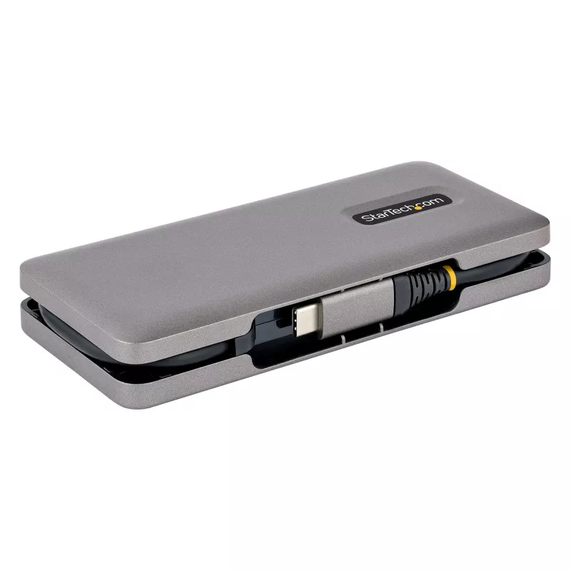 StarTech.com 4-Port USB-C Hub – 1x USB-A & 3x USB-C-Anschlüsse – USB 3.2 Gen 2 (10 Gbit/s) – Bus-betrieben – USB-Typ-C-Hub mit 32 cm umlaufendem Kabel – Tragbarer USB-C-auf-USB-A-Hub