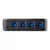 StarTech.com 4-zu-4 USB 3.0 Peripherie-Umschaltbox, 5 Gbit/s, Micro-USB Typ-B, Schwarz, Kunststoff, CE, FCC, REACH, 0 - 40 °C