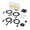 StarTech.com 4-zu-4 USB 3.0 Peripherie-Umschaltbox, 5 Gbit/s, Micro-USB Typ-B, Schwarz, Kunststoff, CE, FCC, REACH, 0 - 40 °C