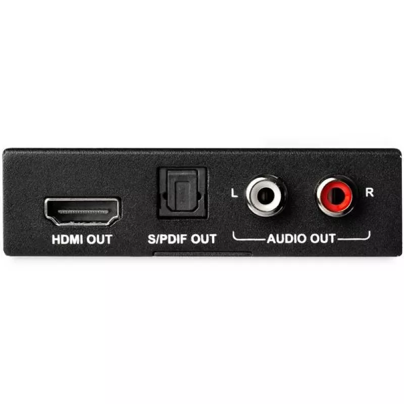 StarTech.com 4K HDMI Audio Extractor mit 4K 60Hz Unterstützung, Schwarz, 4096 x 2160 Pixel, 1280 x 720,1920 x 1080,1920 x 1200,3840 x 2160,4096 x 2160, 60 Hz, 5.1 Kanäle, HDMI