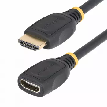StarTech.com 2m HDMI 2.0-Verlängerungskabel, High Speed HDMI-Port-Saver-Kabel, 4K 60Hz, HDMI-Stecker auf HDMI-Buchse Verlängerungsadapterkabel, HDMI-Verlängerungskabel, M/F