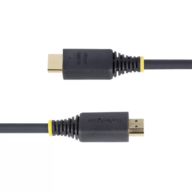 StarTech.com 30cm (1ft) High Speed HDMI Kabel, 4K 60Hz/1440p 144Hz, HDR10/HDCP 2.2/ARC, 18Gbps, UHD HDMI 2.0 Kabel für TV/Monitor/Display, TPE-Mantel