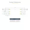 StarTech.com 30cm (1ft) High Speed HDMI Kabel, 4K 60Hz/1440p 144Hz, HDR10/HDCP 2.2/ARC, 18Gbps, UHD HDMI 2.0 Kabel für TV/Monitor/Display, TPE-Mantel