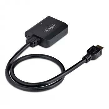StarTech.com 2-Port HDMI-Splitter, 4K 60Hz HDMI 2.0 Video, 4K HDMI-Splitter 1 In 2 Out, 1x2 HDMI Display/Ausgangs-Splitter, HDR/HDCP, 50 cm integriertes HDMI-Kabel