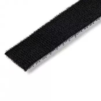 StarTech.com 100 ft Klettband-Rolle – wiederverwendbare Kabelbinder zum Zuschneiden – industrielles Kabelbefestigungsband in Großpackung / verstellbare Stoffumwicklung schwarz / wiederverwendbare selbsthaftende Kabelmanagementbänder