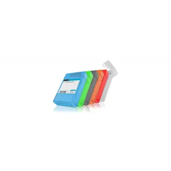 ICY BOX IB-AC602b-6 Taschenetui Kunststoff Blau, Grün, Grau, Orange, Rot, Weiß