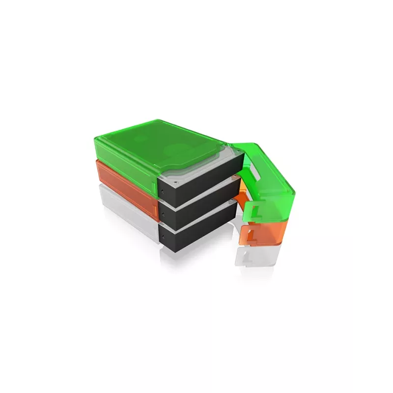 ICY BOX IB-AC602b-6 Taschenetui Kunststoff Blau, Grün, Grau, Orange, Rot, Weiß