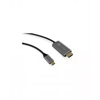 ICY BOX IB-CB020-C HDMI-Kabel 1,8 m HDMI Typ A (Standard) Schwarz, Silber