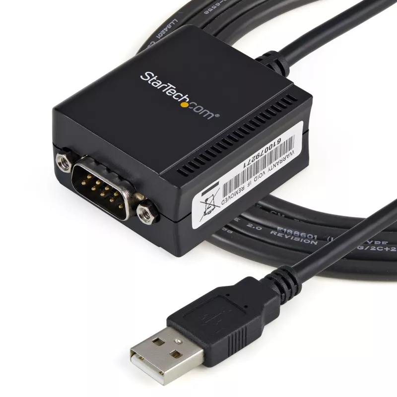 StarTech.com 1 Port FTDI USB auf Seriell RS232 Adapterkabel mit COM-Erhaltung